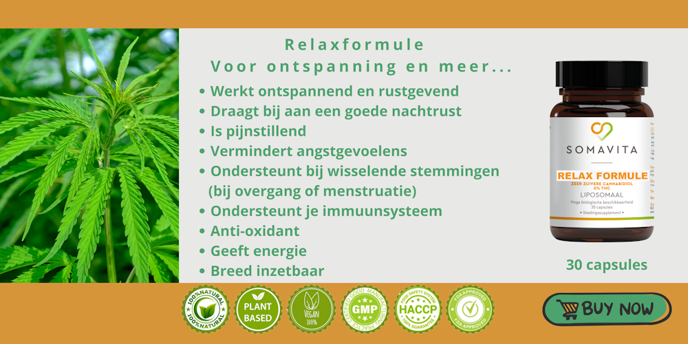 Relaxformule met CBD en cannabidiol