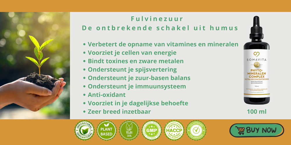 Phyto Mineralen Complex met fulvinezuur, mineralen en sporenelementen